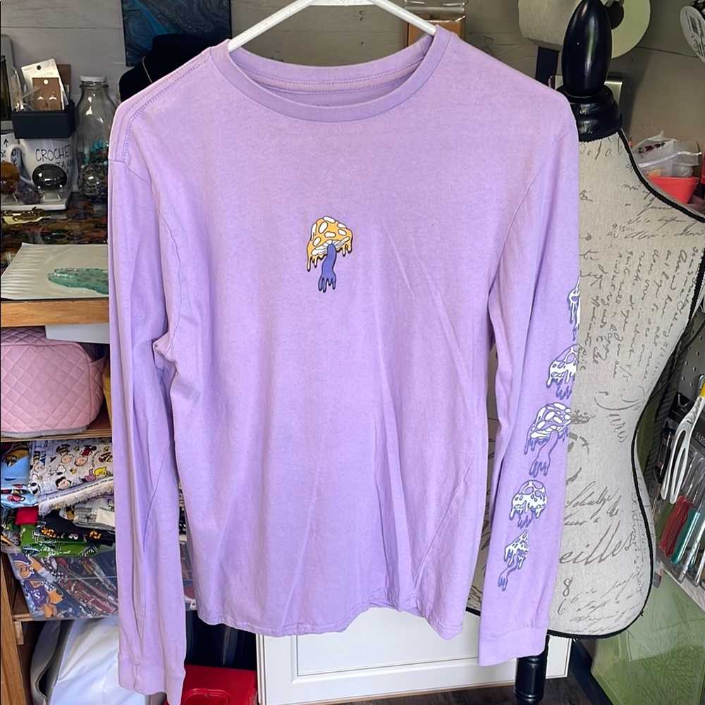 Eighty Eight Purple Graphic Long Sleeve Shirt